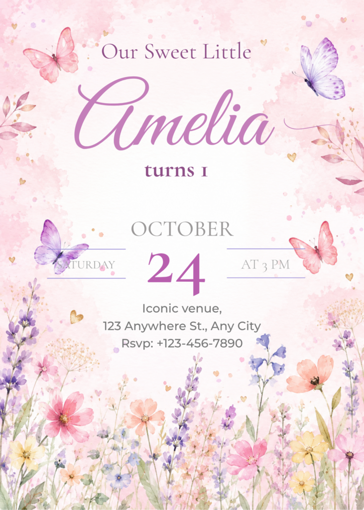 Floral Garden First Birthday