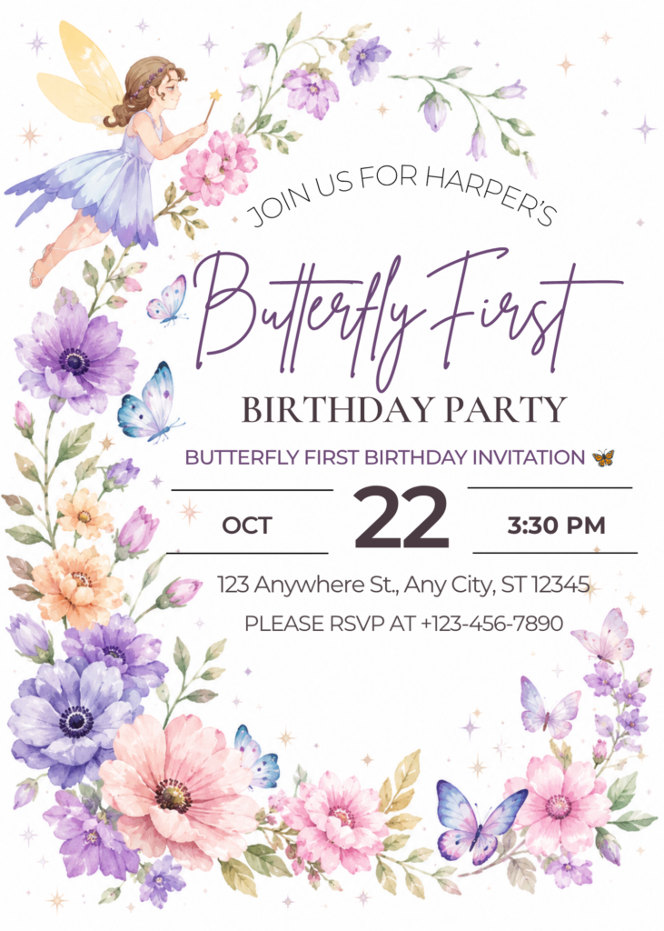 Butterfly First Birthday