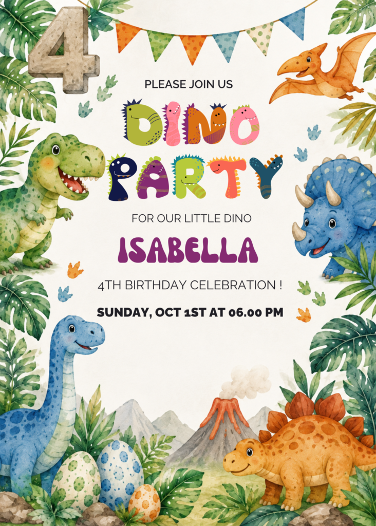 Isabella Dino Party