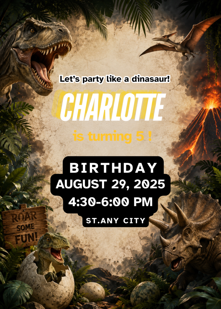 Jurassic Dinosaur Birthday