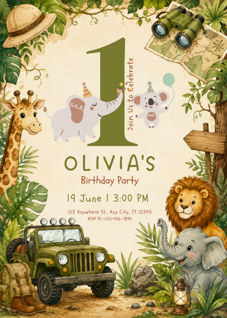 Safari Adventure Birthday