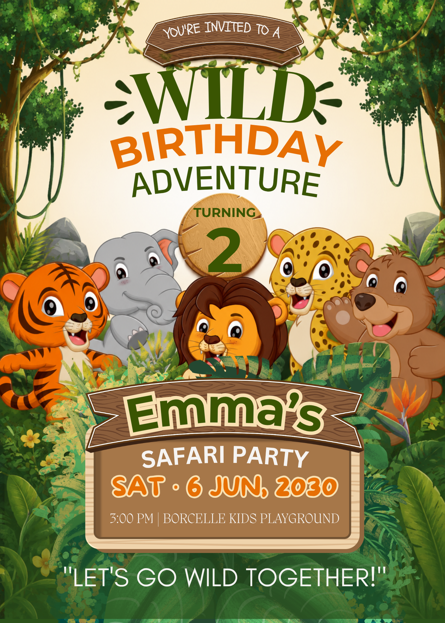 Neutral Safari Birthday