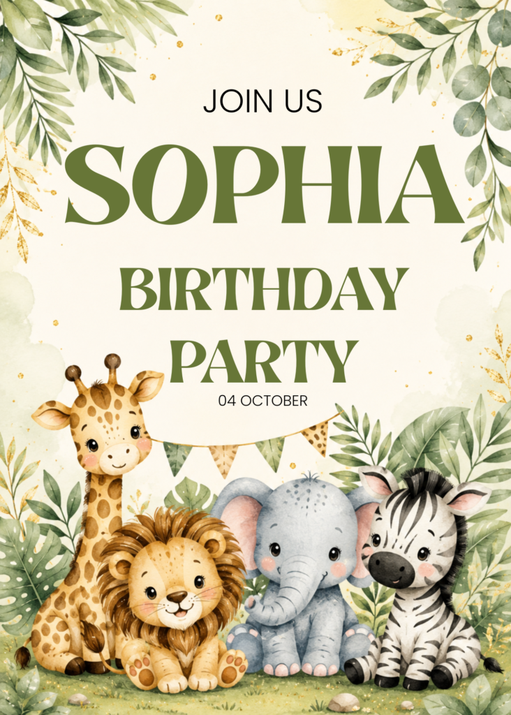 Safari Animal Parade