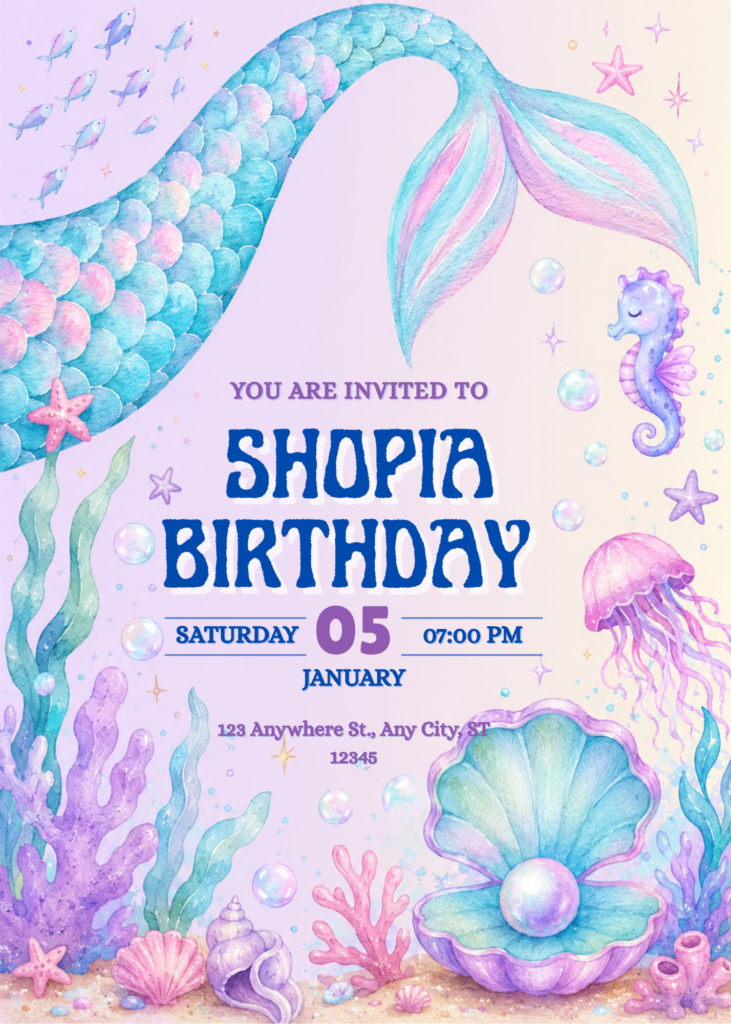 tropical-mermaid-birthday-invitation