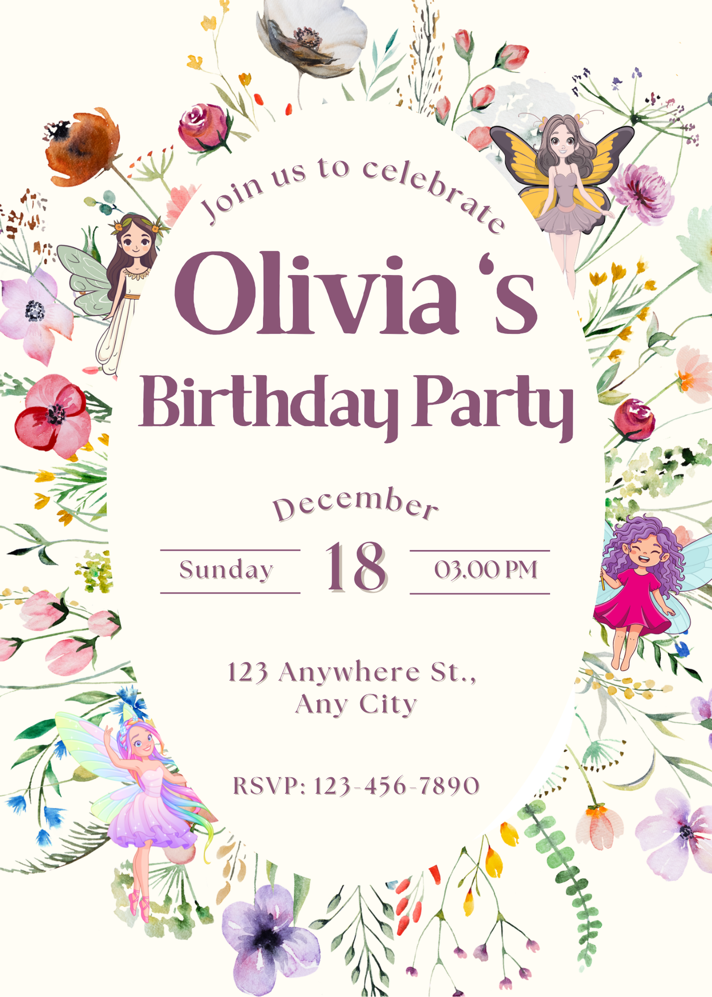 Pastel Fairy Birthday