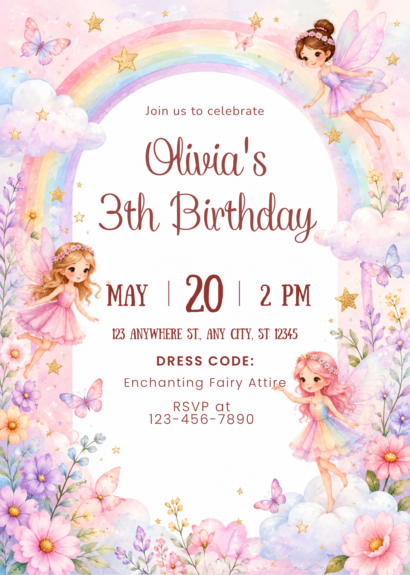 Fairy Rainbow Birthday