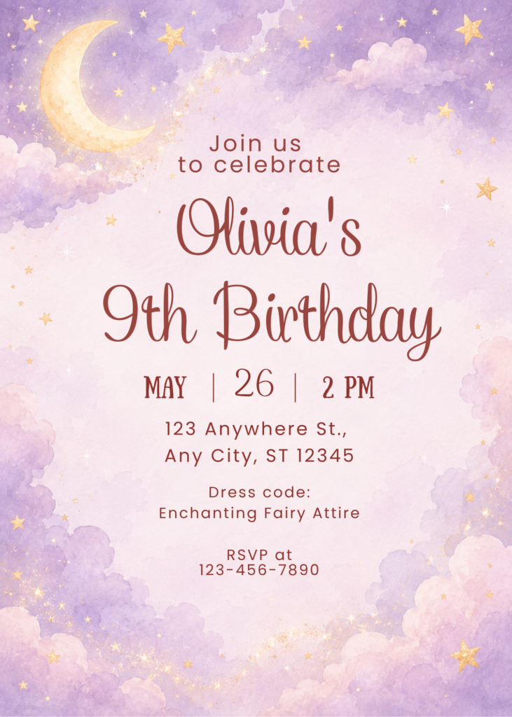 Fairy Moonlight Birthday