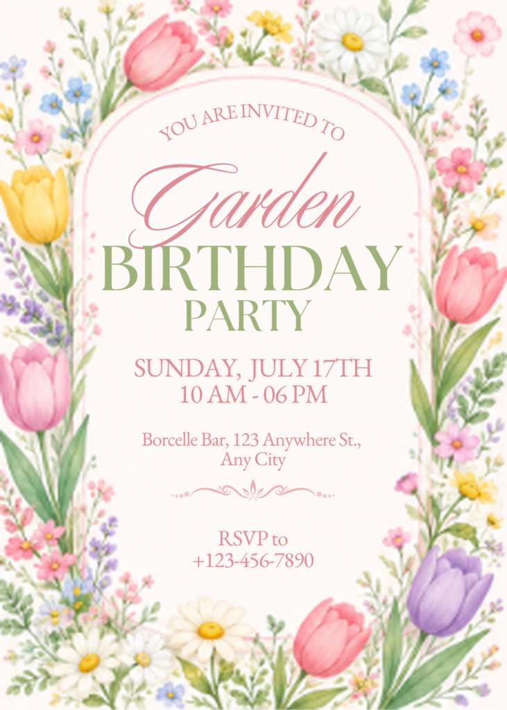 Spring Garden Birthday