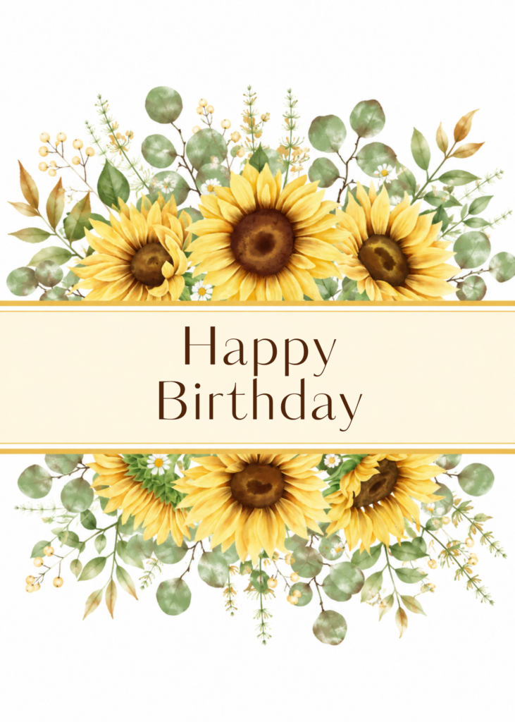 Sunflower Birthday