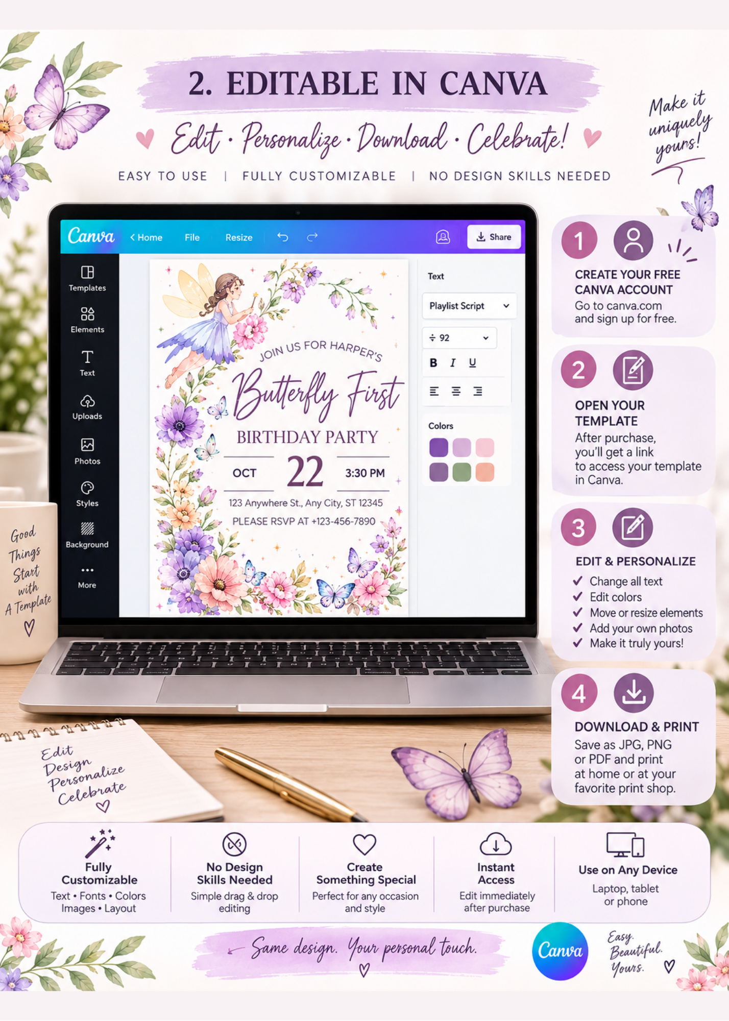 Butterfly First Birthday
