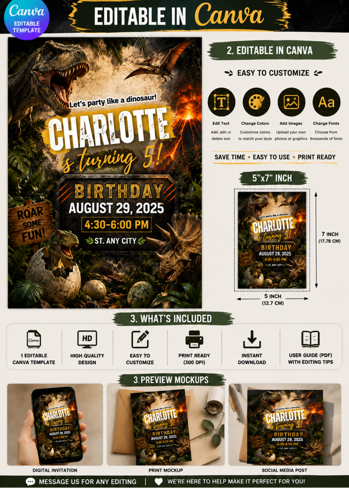 Jurassic Dinosaur Birthday