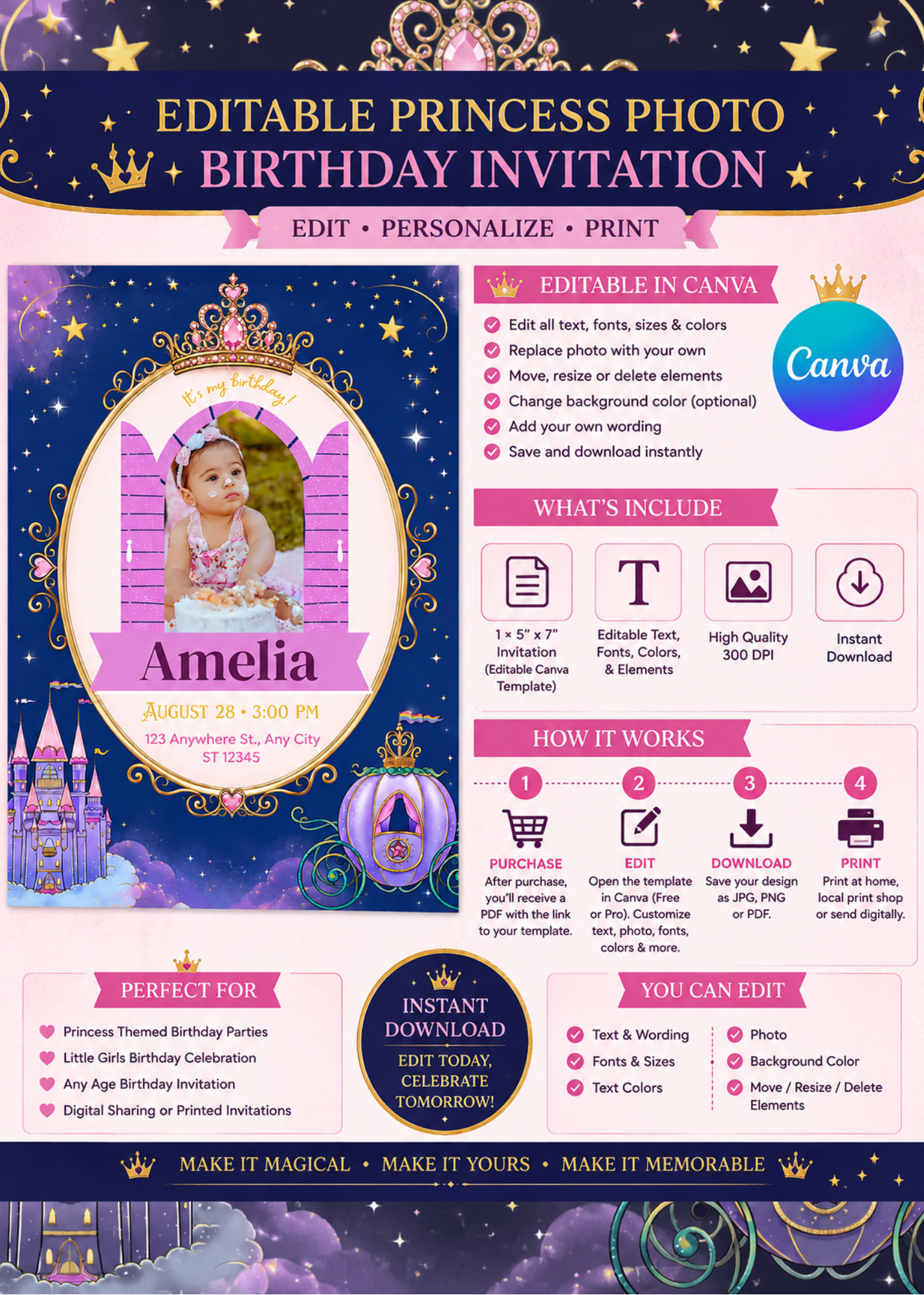 Princess Photo Birthday