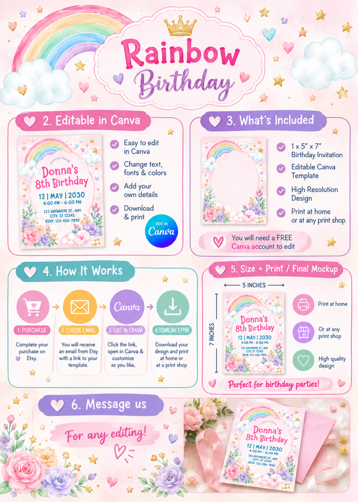 Pastel Rainbow Birthday