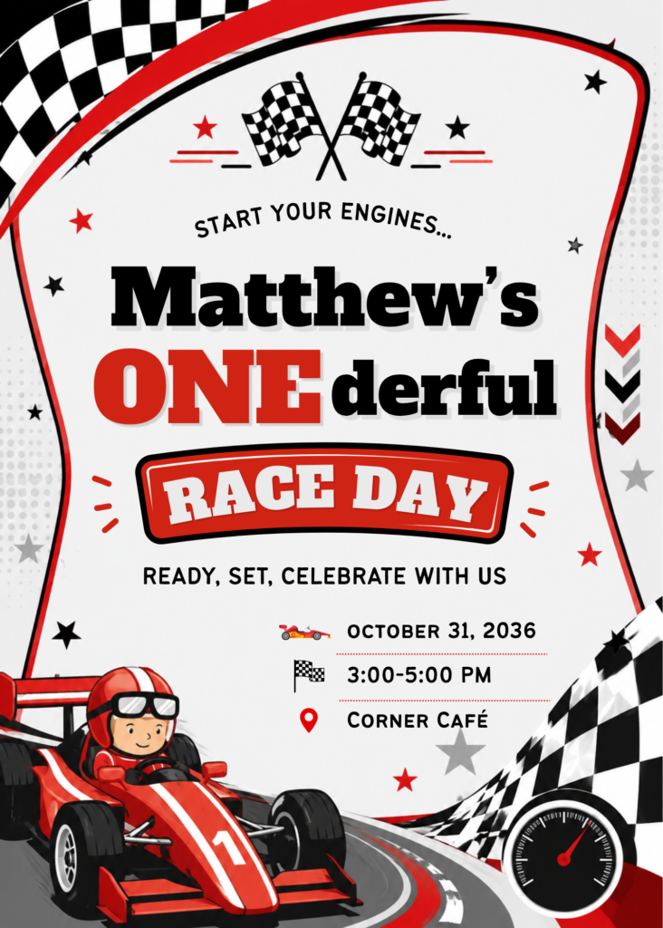 Cars Birthday - Race Car