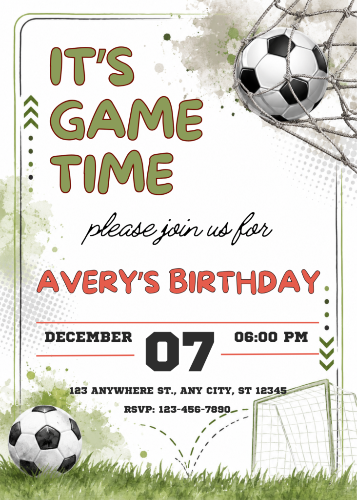 Soccer Field Birthday