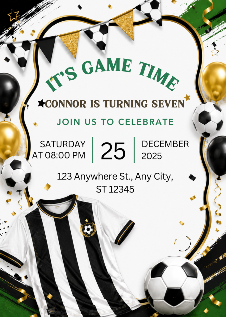Soccer Jersey Birthday