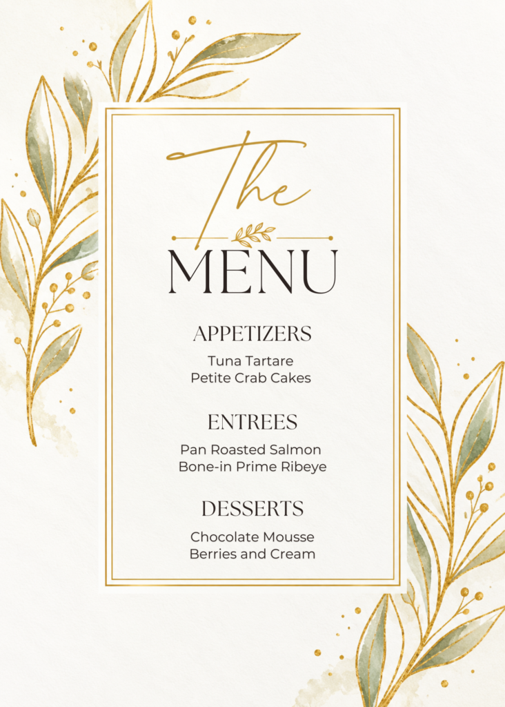 Editable Botanical Wedding Invitation