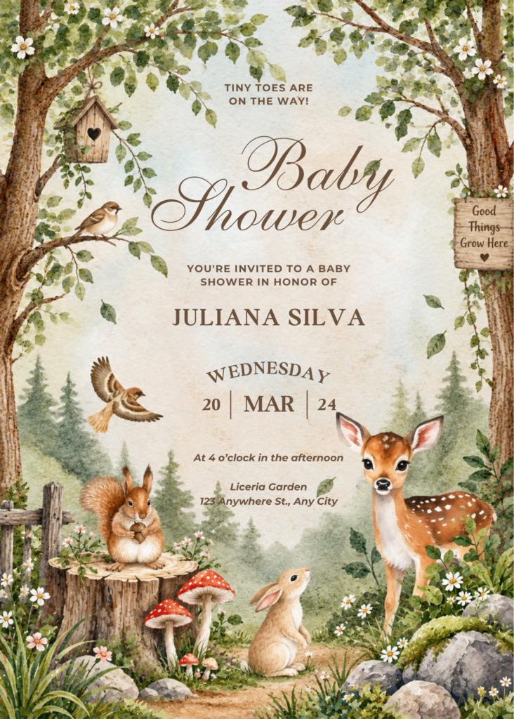 Editable Storybook Baby Shower Invitation