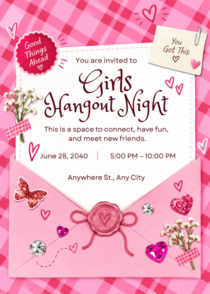 Editable Girls Night Invitation Template